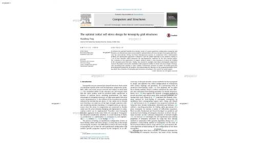 The optimal initial self-stress design for tensegrity grid structures